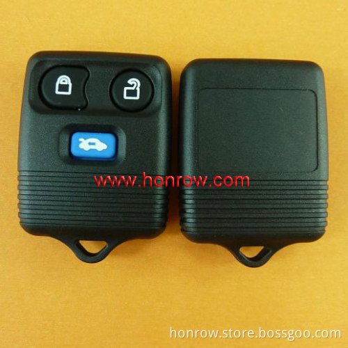 3 button Remote Key shell with 315MHz for Ford with electronics and battery ,Back blank